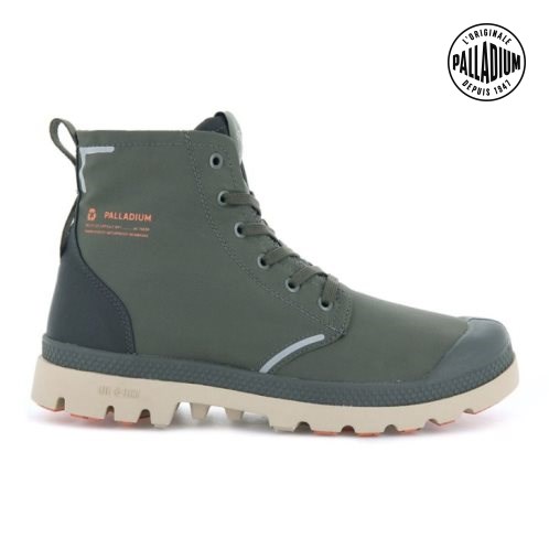 Palladium Pampa Lite+ Recycle WP+ Laarzen Heren Olijfgroen | NL 84QPEUI